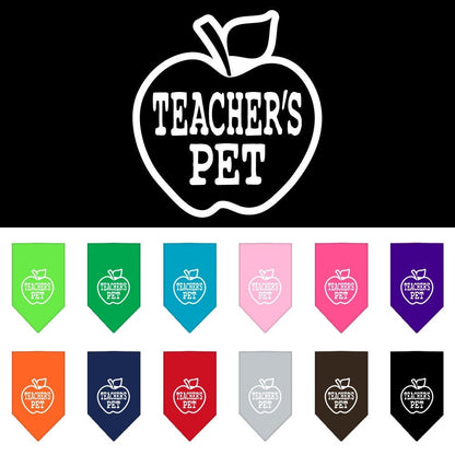 “Teacher’s Pet” Cotton Pet Bandana from As You Wish Apparel – Dog Humor Bandana