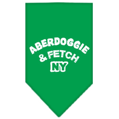 Pet and Dog Bandana Screen Printed, “Aberdoggie & Fetch NY”