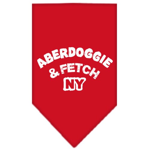 Pet and Dog Bandana Screen Printed, “Aberdoggie & Fetch NY”