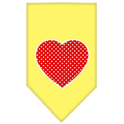 “Red Swiss Dot Heart” Cotton Pet Bandana from As You Wish Apparel – Dog Fashion Bandana