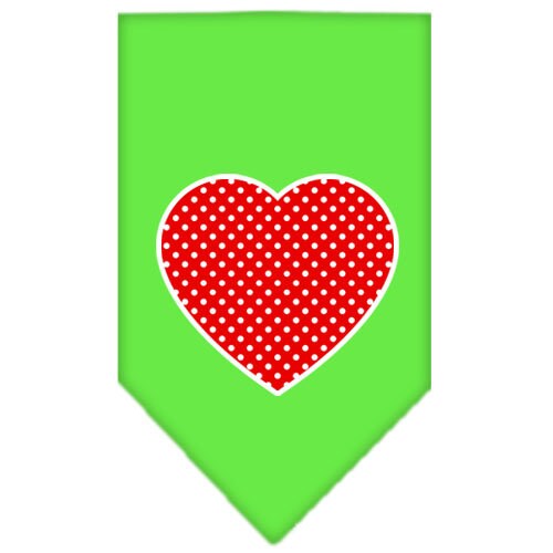 “Red Swiss Dot Heart” Cotton Pet Bandana from As You Wish Apparel – Dog Fashion Bandana