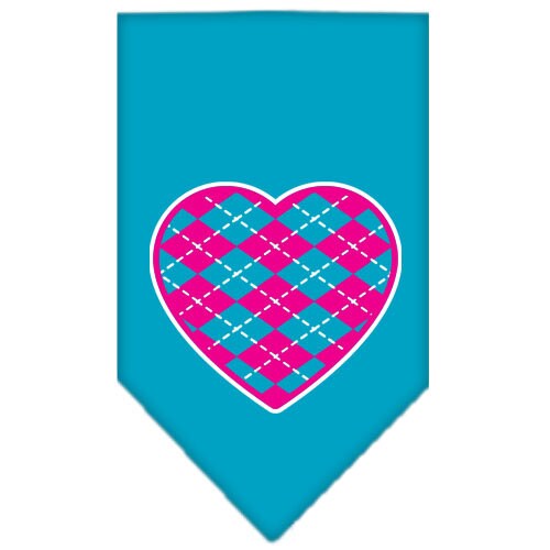 “Pink Argyle Heart” Cotton Pet Bandana from As You Wish Apparel – Dog Fashion Bandana