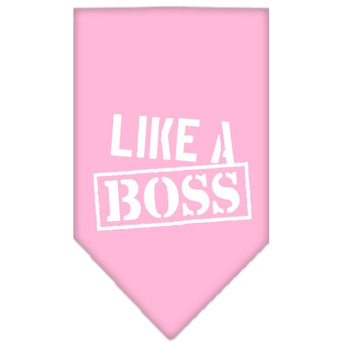 “Like A Boss” Cotton Pet Bandana from As You Wish Apparel – Dog Humor Bandana