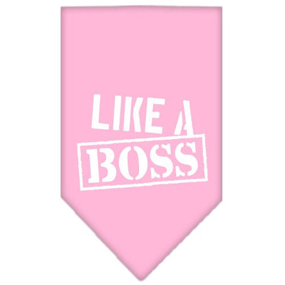 “Like A Boss” Cotton Pet Bandana from As You Wish Apparel – Dog Humor Bandana
