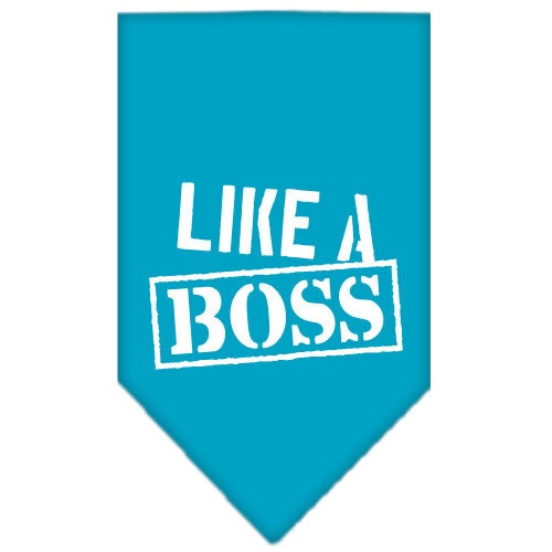 “Like A Boss” Cotton Pet Bandana from As You Wish Apparel – Dog Humor Bandana