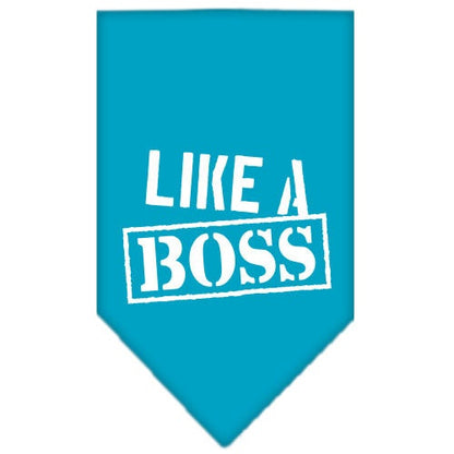 “Like A Boss” Cotton Pet Bandana from As You Wish Apparel – Dog Humor Bandana