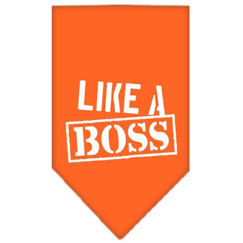 “Like A Boss” Cotton Pet Bandana from As You Wish Apparel – Dog Humor Bandana