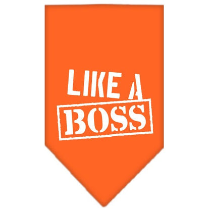 “Like A Boss” Cotton Pet Bandana from As You Wish Apparel – Dog Humor Bandana