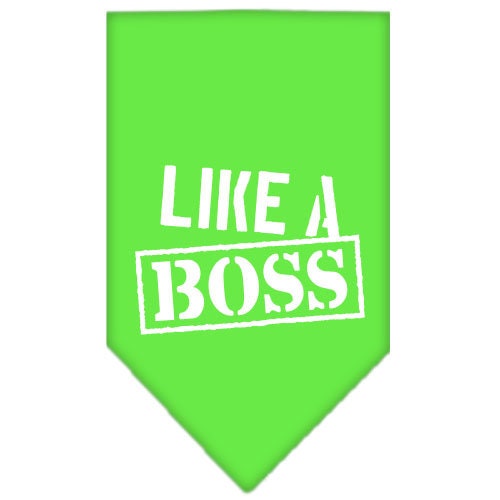 “Like A Boss” Cotton Pet Bandana from As You Wish Apparel – Dog Humor Bandana