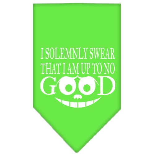 “I Solemnly Swear That I Am Up To No Good” Cotton Pet Bandana from As You Wish Apparel – Dog Humor Bandana