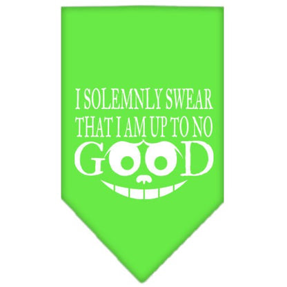 “I Solemnly Swear That I Am Up To No Good” Cotton Pet Bandana from As You Wish Apparel – Dog Humor Bandana