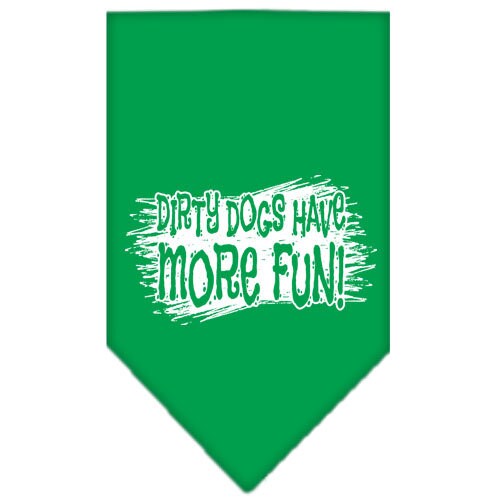 “Dirty Dogs Have More Fun” Cotton Pet Bandana from As You Wish Apparel – Dog Humor Bandana