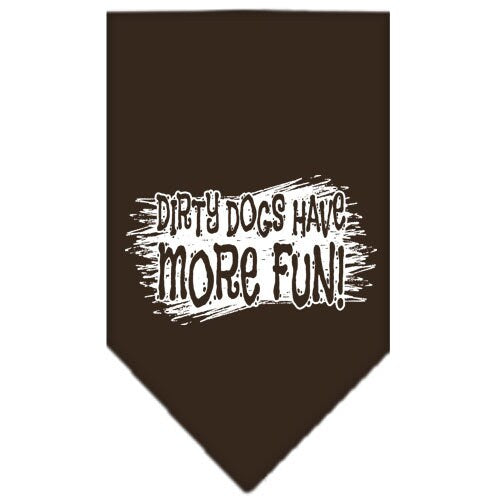 “Dirty Dogs Have More Fun” Cotton Pet Bandana from As You Wish Apparel – Dog Humor Bandana