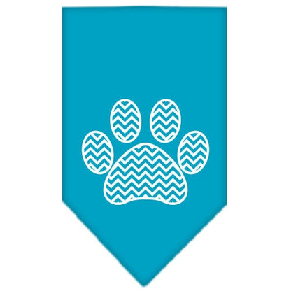 “Chevron Paw” Cotton Pet Bandana from As You Wish Apparel – Dog Fashion Bandana