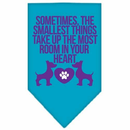 “Sometimes, The Smallest Things Take Up The Most Room In Your Heart” Cotton Pet Bandana from As You Wish Apparel – Dog Love Bandana