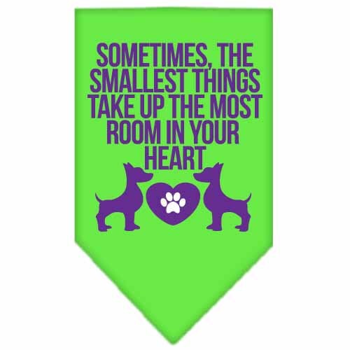 “Sometimes, The Smallest Things Take Up The Most Room In Your Heart” Cotton Pet Bandana from As You Wish Apparel – Dog Love Bandana