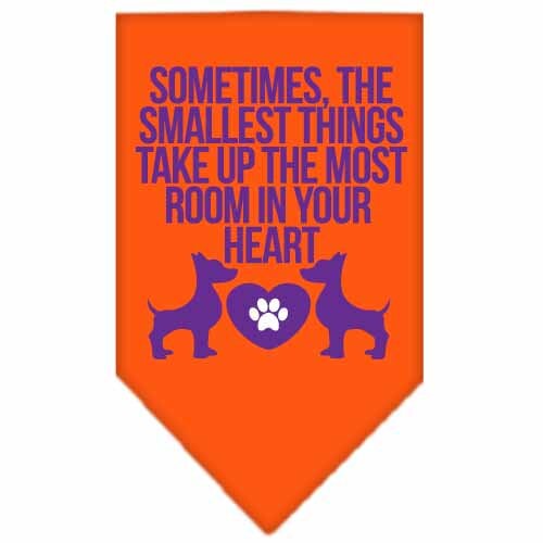 “Sometimes, The Smallest Things Take Up The Most Room In Your Heart” Cotton Pet Bandana from As You Wish Apparel – Dog Love Bandana