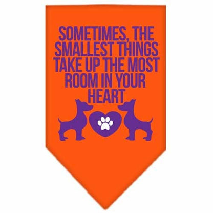 “Sometimes, The Smallest Things Take Up The Most Room In Your Heart” Cotton Pet Bandana from As You Wish Apparel – Dog Love Bandana