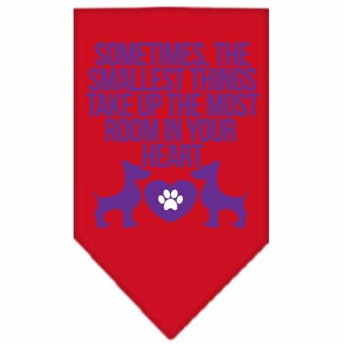 “Sometimes, The Smallest Things Take Up The Most Room In Your Heart” Cotton Pet Bandana from As You Wish Apparel – Dog Love Bandana