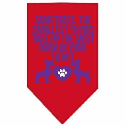 “Sometimes, The Smallest Things Take Up The Most Room In Your Heart” Cotton Pet Bandana from As You Wish Apparel – Dog Love Bandana