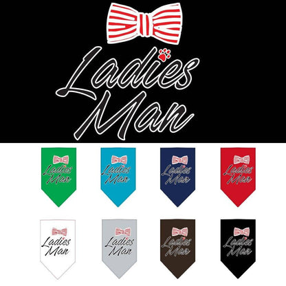 “Ladies Man” Cotton Pet Bandana from As You Wish Apparel – Dog Humor Bandana