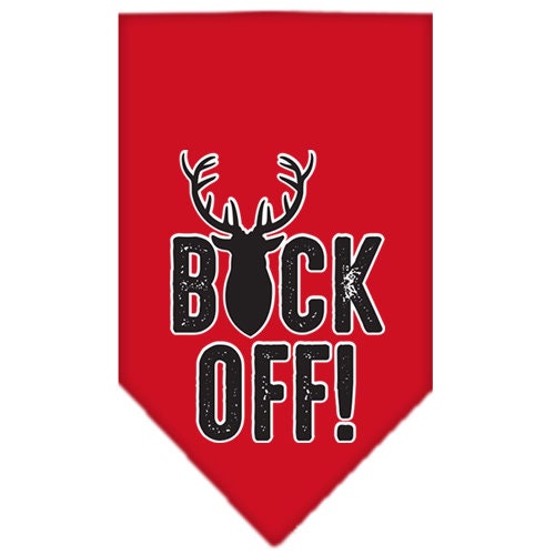 “Buck Off” Cotton Pet Bandana from As You Wish Apparel – Dog Humor Bandana