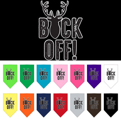 “Buck Off” Cotton Pet Bandana from As You Wish Apparel – Dog Humor Bandana