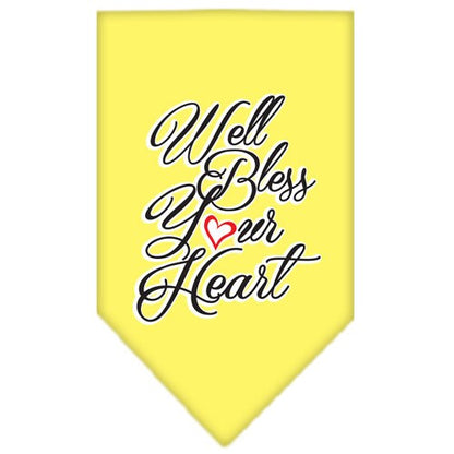 “Well Bless Your Heart” Cotton Pet Bandana from As You Wish Apparel – Southern Charm Dog Bandana