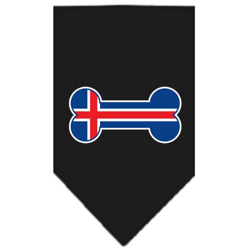 “Bone Shaped Iceland Flag” Cotton Pet Bandana from As You Wish Apparel – Iceland Pride Dog Bandana