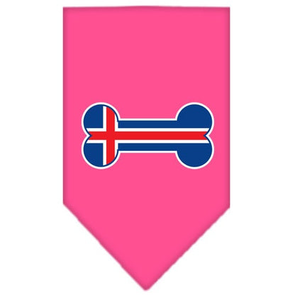 “Bone Shaped Iceland Flag” Cotton Pet Bandana from As You Wish Apparel – Iceland Pride Dog Bandana