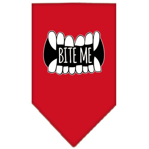 “Bite Me” Cotton Pet Bandana from As You Wish Apparel – Dog Humor Bandana
