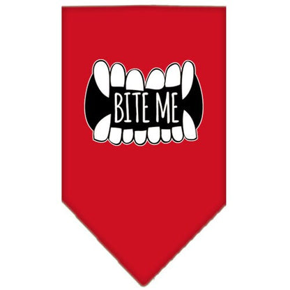 “Bite Me” Cotton Pet Bandana from As You Wish Apparel – Dog Humor Bandana