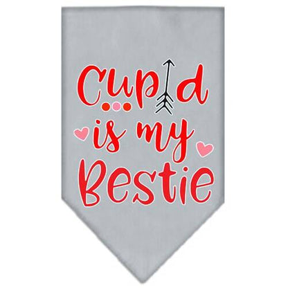 “Cupid Is My Bestie” Cotton Pet Bandana from As You Wish Apparel – Valentine Dog Bandana