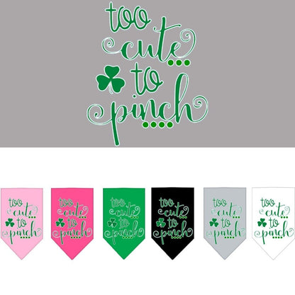 “Too Cute To Pinch” Cotton Pet Bandana from As You Wish Apparel – St. Patrick’s Day Dog Bandana