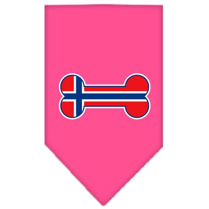 “Bone Shaped Norway Flag” Cotton Pet Bandana from As You Wish Apparel – Norway Pride Dog Bandana