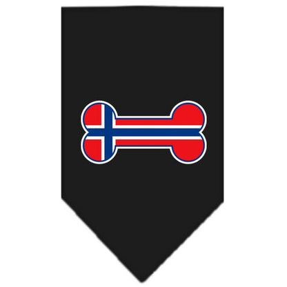 “Bone Shaped Norway Flag” Cotton Pet Bandana from As You Wish Apparel – Norway Pride Dog Bandana