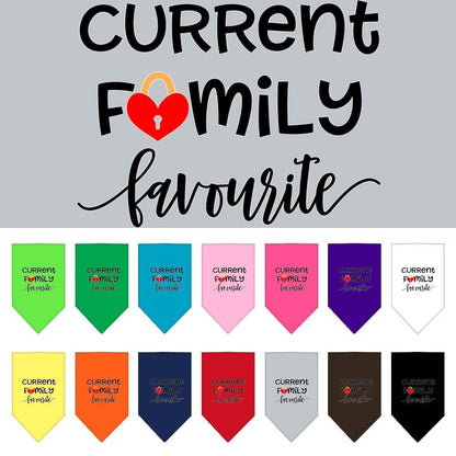 “Family Favorite” Cotton Pet Bandana from As You Wish Apparel – Dog Family Bandana