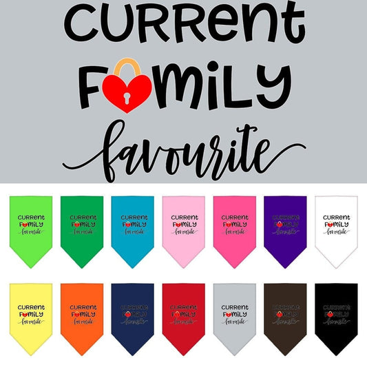 “Family Favorite” Cotton Pet Bandana from As You Wish Apparel – Dog Family Bandana