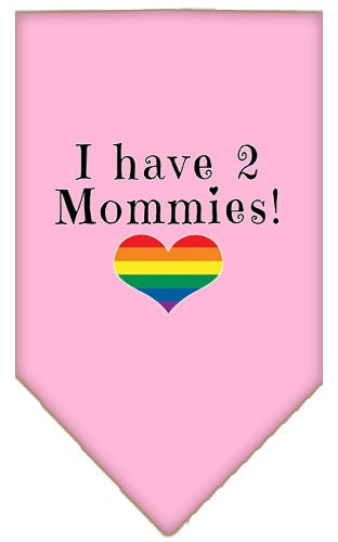 “I Have 2 Mommies” Cotton Pet Bandana from As You Wish Apparel – Pride Dog Bandana