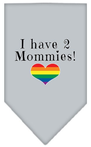 “I Have 2 Mommies” Cotton Pet Bandana from As You Wish Apparel – Pride Dog Bandana