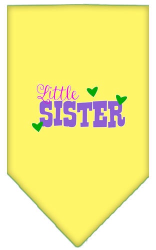 “Little Sister” Cotton Pet Bandana from As You Wish Apparel – Family Dog Bandana