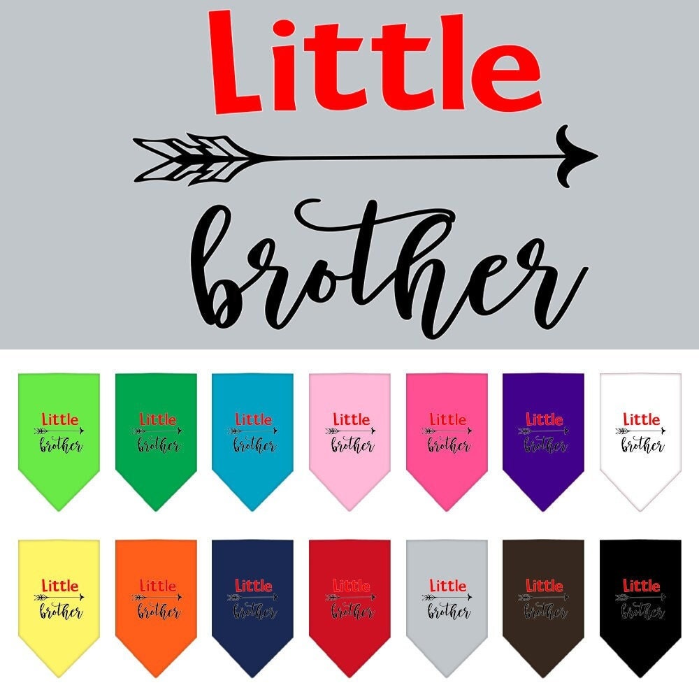 “Little Brother” Cotton Pet Bandana from As You Wish Apparel – Family Dog Bandana