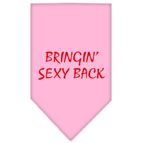 “Bringin Sexy Back” Cotton Pet Bandana from As You Wish Apparel – Dog Humor Bandana