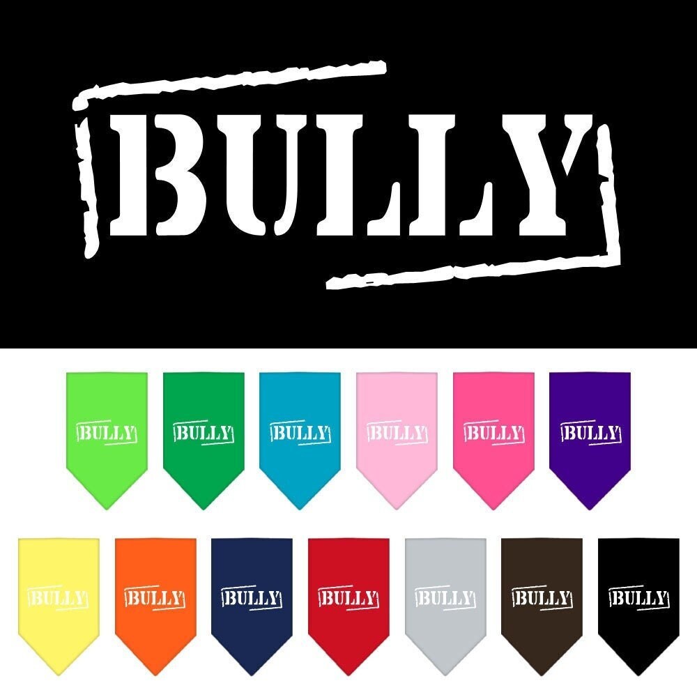 “Bully” Cotton Pet Bandana from As You Wish Apparel – Dog Attitude Bandana