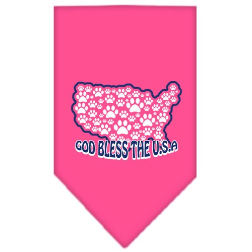 “God Bless The USA” Cotton Pet Bandana from As You Wish Apparel – Patriotic Dog Bandana