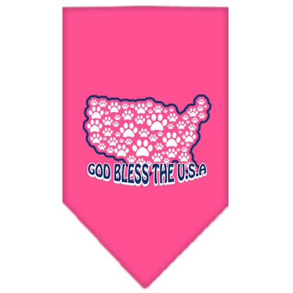 “God Bless The USA” Cotton Pet Bandana from As You Wish Apparel – Patriotic Dog Bandana