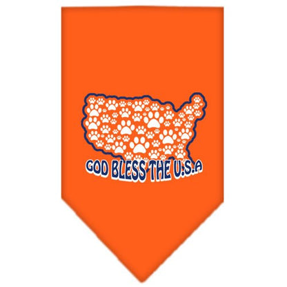 “God Bless The USA” Cotton Pet Bandana from As You Wish Apparel – Patriotic Dog Bandana