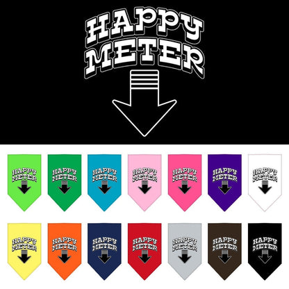 “Happy Meter” Cotton Pet Bandana from As You Wish Apparel – Dog Humor Bandana