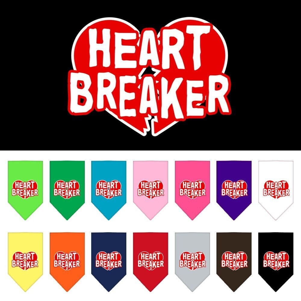 “Heart Breaker” Cotton Pet Bandana from As You Wish Apparel – Dog Fashion Bandana