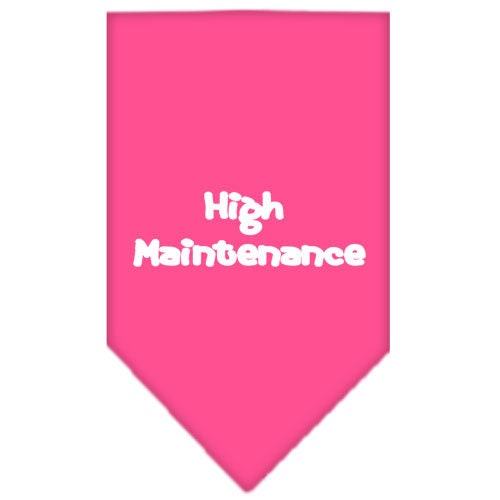 “High Maintenance” Cotton Pet Bandana from As You Wish Apparel – Dog Humor Bandana